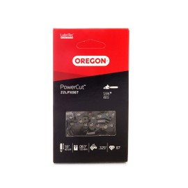 Oregon PowerCut .325" Pitch, .063" (1.6 mm) Gauge Full Chisel Chainsaw Chain for 16 Inch Bar - 67 Drive Links - fits AEG and Stihl (22LPX)
