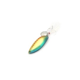 Ultra thick body overflowing with a heavy feel; Strong and easy to reach bottom heavy spoon "LEECH Reach" [lure, spoon, fishing, shojiging, flounder, yellowtail, yellowtail, sea bass, akiaji, blue] (Gold Blue, 0.7 oz (20 g)