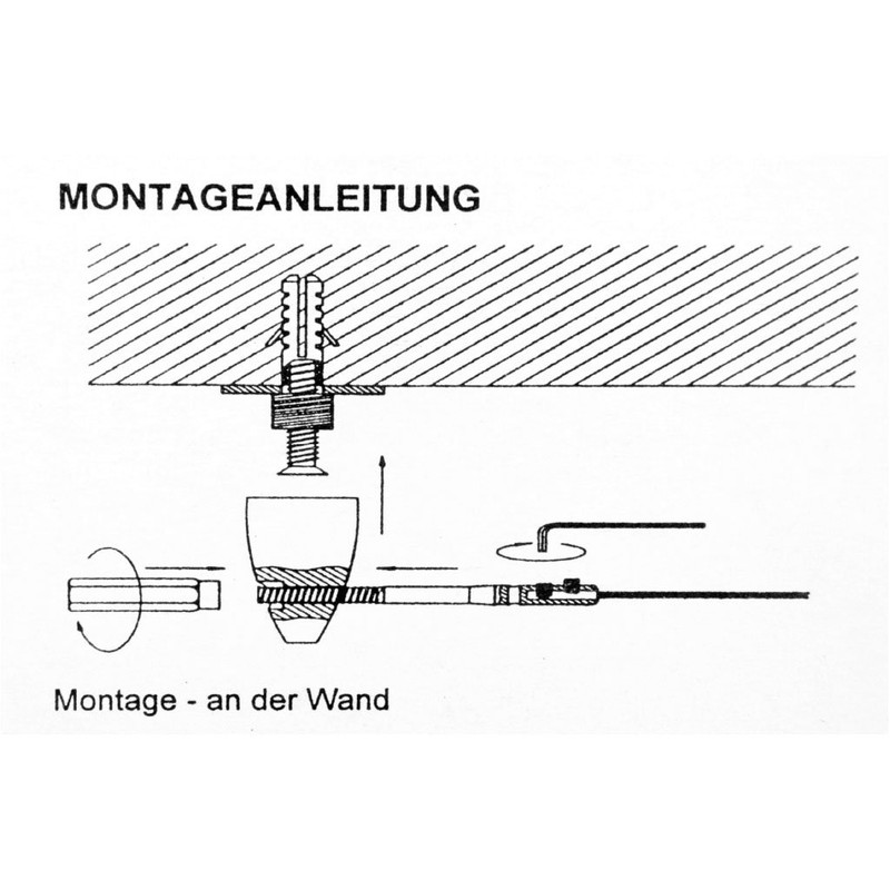Niro Wire Rope Wall And Ceiling Set, Approx. 5 Metres,
