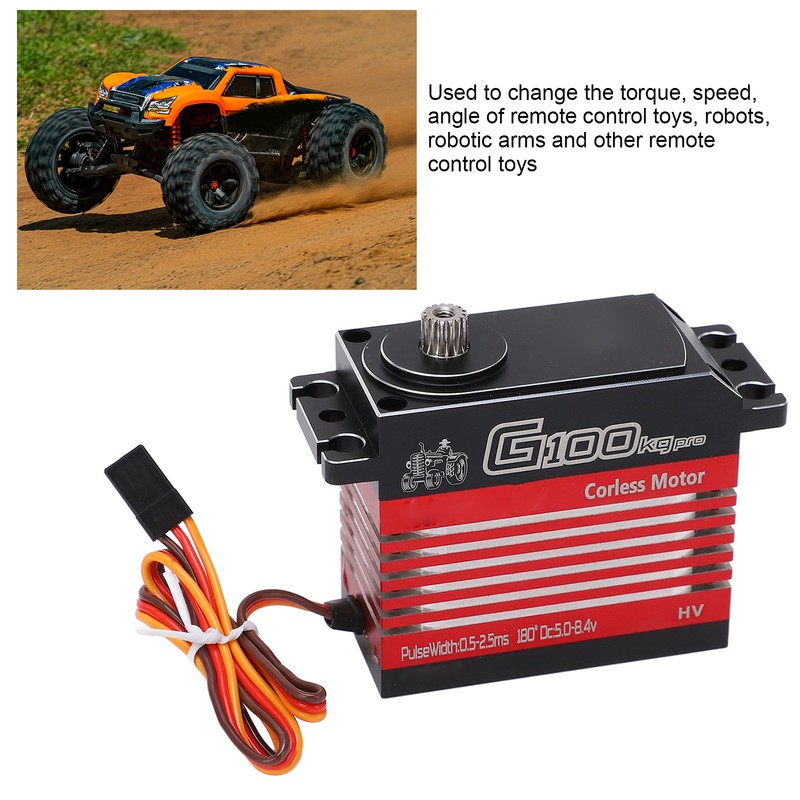 Servo Motor G100 Pro 100KG Metal Steering Arm Torque Digital