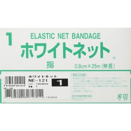 Nippon Guard Net Bandage, White Net, No. 1 0.8 x 9.8 ft (0.8 x 25 m) (Extended), 1 Roll NE-121