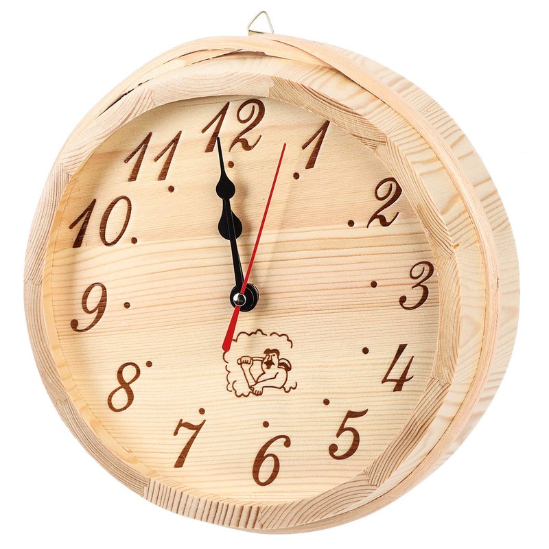 Niiyen Wooden Sauna Clock Steam Room Timer- Simple Wall Timer