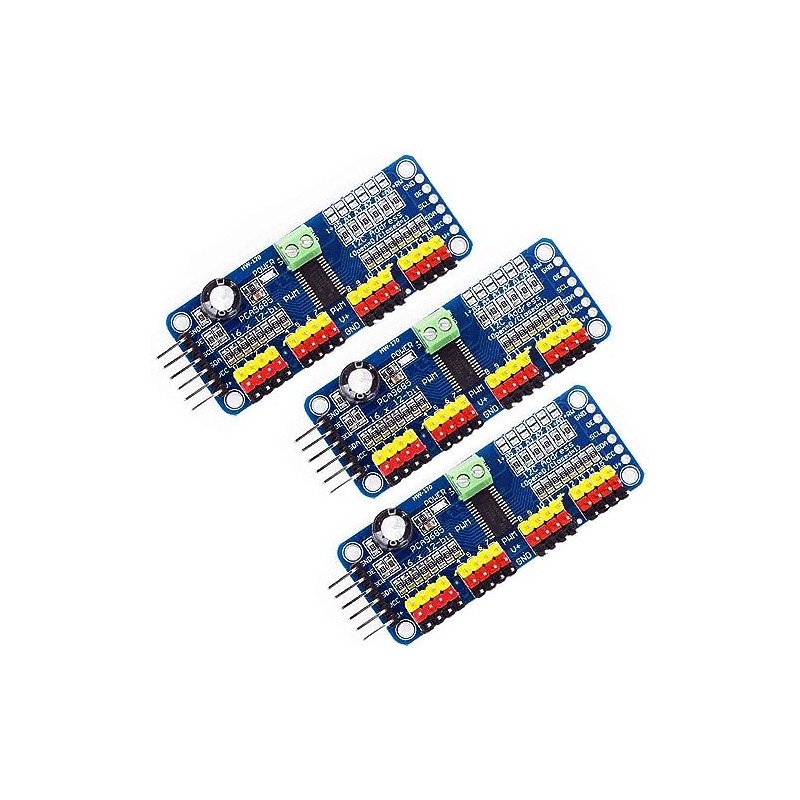 3pcs PCA9685 16 Channel 12-bit PWM Servo Motor Driver Module