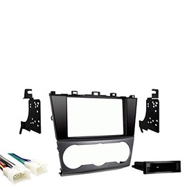 Harmony Audio HA-701761 Compatible with Subaru WRX & STI 2016-2019 Factory Stereo to Aftermarket Radio Harness and MET16-99-8907HG Single SDIN Kit - High Gloss