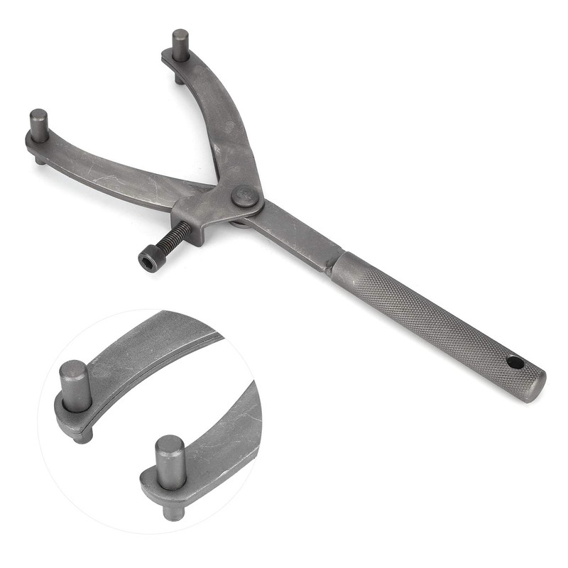 Terisass Adjustable Clutch Wrench Holder Spanner Wrench Set Removal Tools