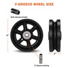 CWfutureparts 6" X 2" Cast Iron V Groove Wheel with