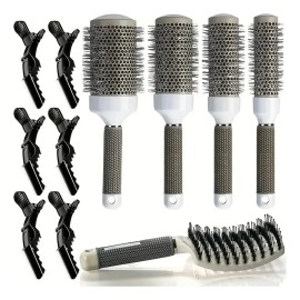 Set 11 Cepillo Cabello Ventilado Cerámica Térmico Brushing                                                                                            