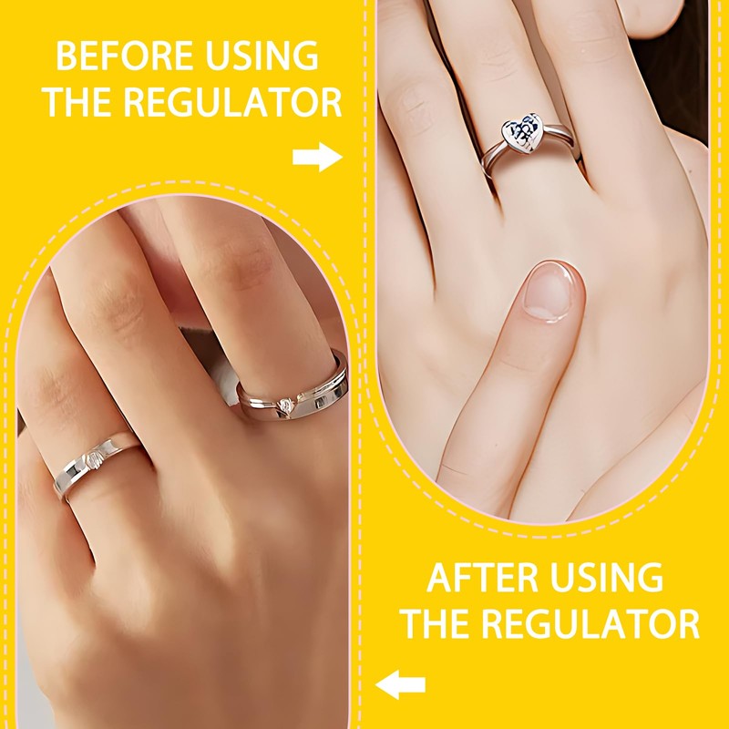 12 PCS Unsichtbarer Ringgrößenversteller, Silikon Ring Verkleinerung für lose Ringe,