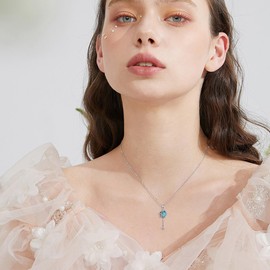 Hukkun Lilith Sterling Silver Necklace - Lilith Key Wiccan Pagan Jewellery Gift for Women