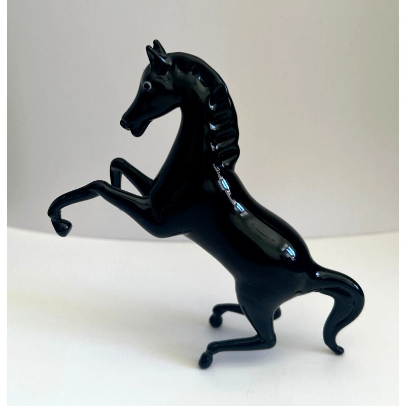 Murano Glass, 4 1/2 inches, Handcrafted Unique Standing Arabian Horse