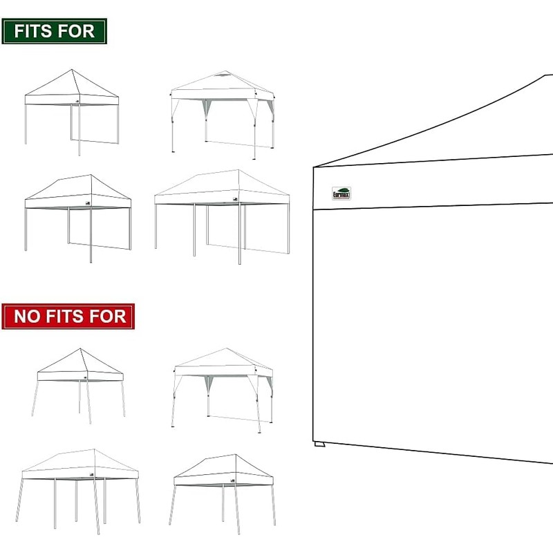 Eurmax USA 10×20 Instant Canopy SunWall Pop Up Canopy Wall