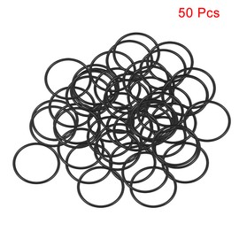 uxcell Nitrile Rubber O-Rings 19mm OD 17mm ID 1mm Width, Metric Sealing Gasket for Automotive Machine Plumbing, Pack of 50