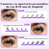 Extensiones De Pestañas Kit 300pcs 304050d Curvaturad 8-16mm