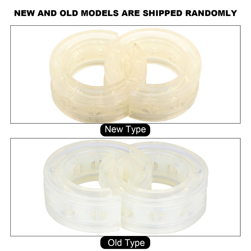 2pc Transparent Car Shock Absorber Buffer Spring Bumper Cushion Type