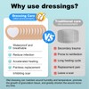 Sacral Foam Dressing, Sacrum Silicone Foam Dressing with Border, 7x7