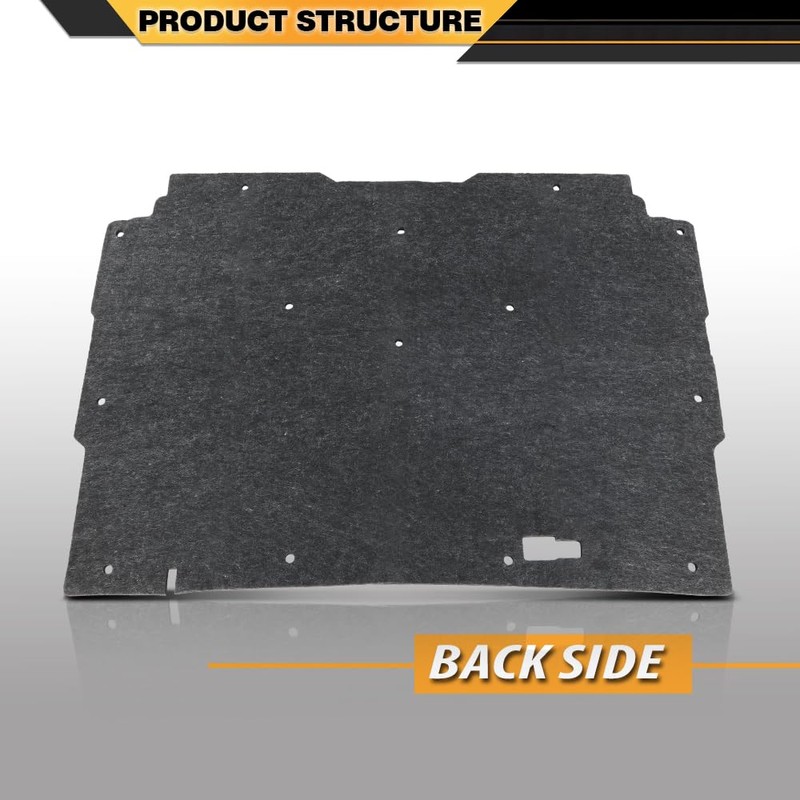 CNNELL Hood Insulation Pad 1/2" w/ Clips Compatible with Chevy