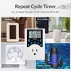 Digital Infinite Repeat Cycle Timer Plug with Countdown and 24