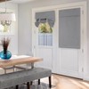 HOMEIDEAS French Blackout Door Window Curtains, Privacy Front Door Curtains