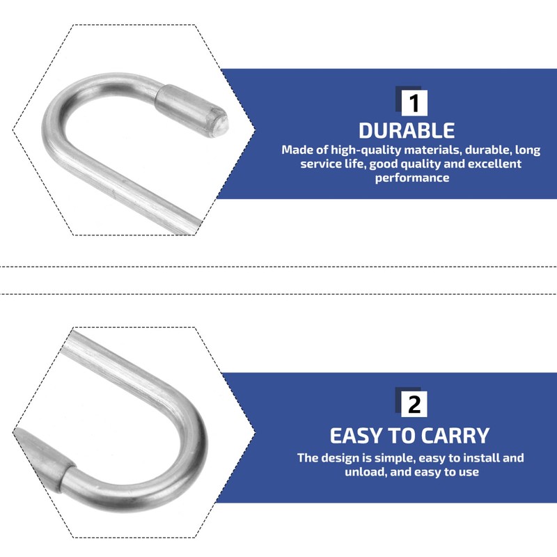 STOBAZA Stainless Steel s Hooks 5mm Thick 10 Pack Versatile