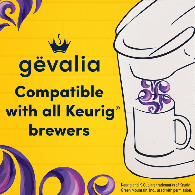 Gevalia Majestic Roast Bold Roast K‐Cup Coffee Pods, 10 ct
