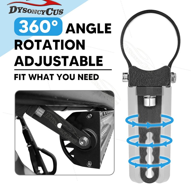 DYSO 2" Roll Cage Clamps Light Bar Mount Bracket For