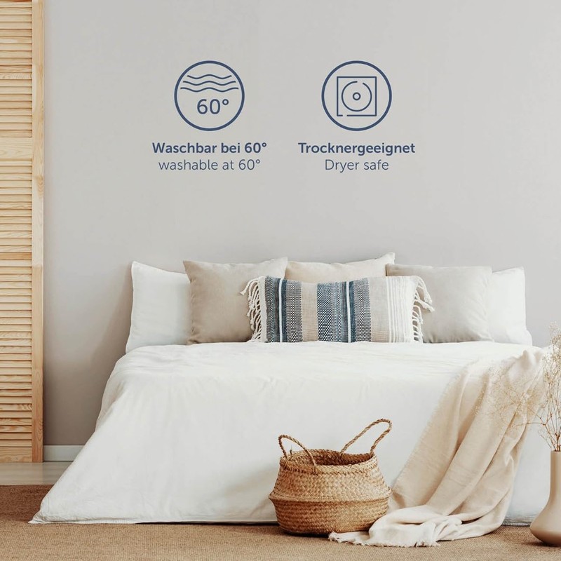 Blumtal Basics Jersey Fitted Sheet, 180 x 200 cm, Box