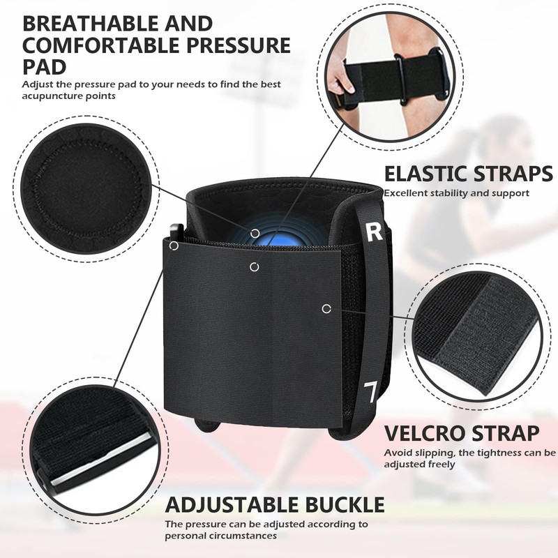 BOUFEIDA Acupressure Knee Support for Sciatic Nerve Pain with Pressure