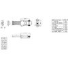kenable RJ45 Female Socket to 9 pin Serial DB9 Socket