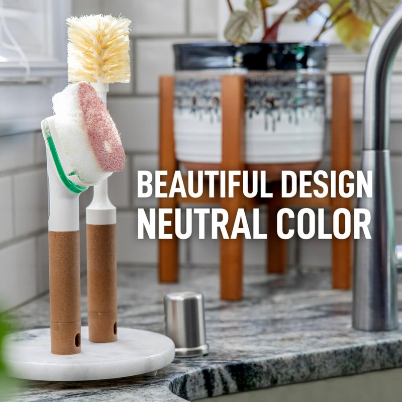 Scotch-Brite Greener Clean Bottle & Straw Brush Set with 2