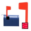 Impresa Stick-On Mailbox Flag Replacement Kit - 2-Pack Red Plastic