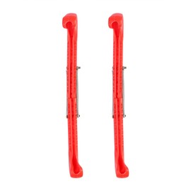 Top Notch Hard Skate Guards, Colorful Scented Designs Supergard Ice Skating Deluxe Figure Blade Covers Equipment with Adjustable Buckle Can Be Trimmed To Fit Versatile Protectors(Red)