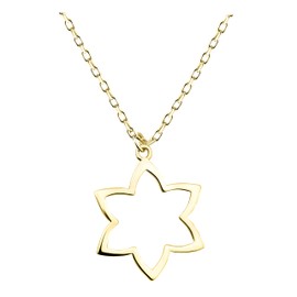 Sofia Milani - Women's Necklace 925 Silver - Flower Pendant, Gold