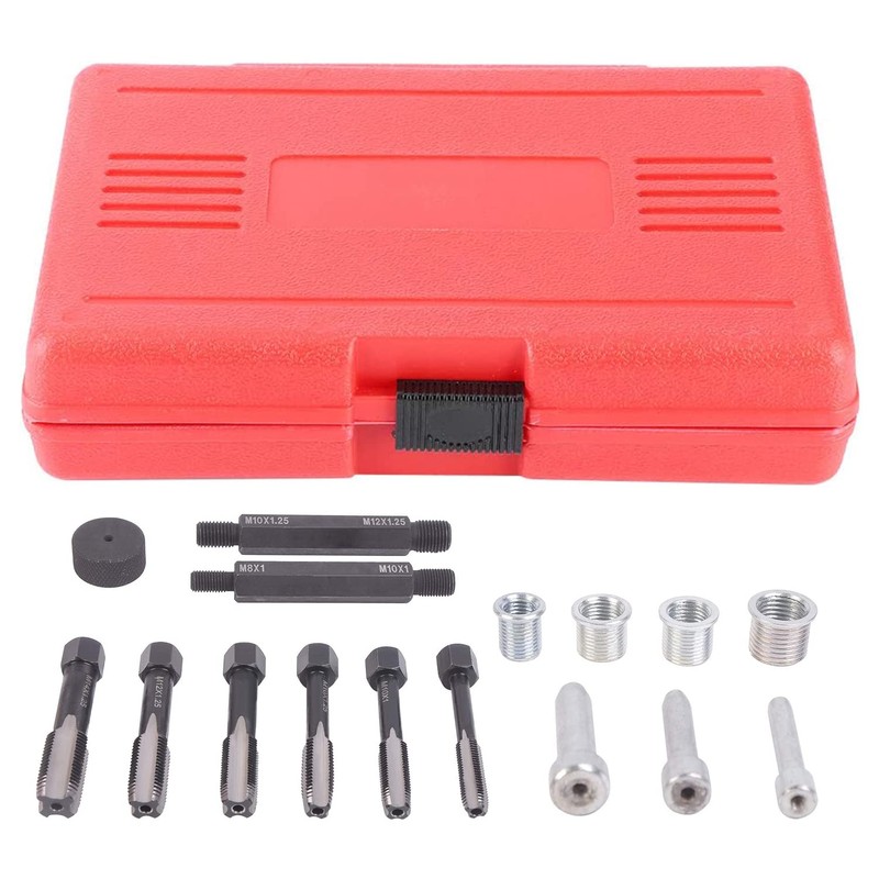 33PCS Glow Plug Thread Repair Kit, Thread Repair Tool Cylinder