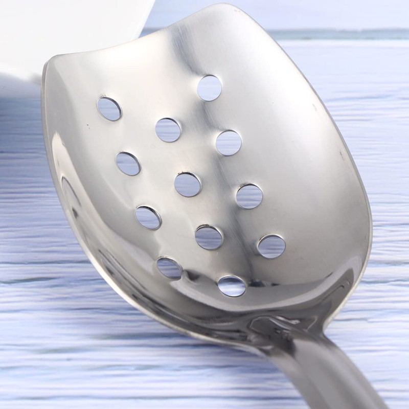 UPKOCH Stainless Steel Ladle Slotted Spoon Soup Spoon Straining Spoon