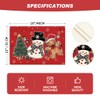 Artoid Mode Snowman Tree Gingerbread Red Christmas Placemats Set of