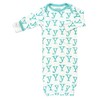 Babysoy Unisex Baby Organic Alphabet Gown Sleepsack Bundlers (00-03 Months,