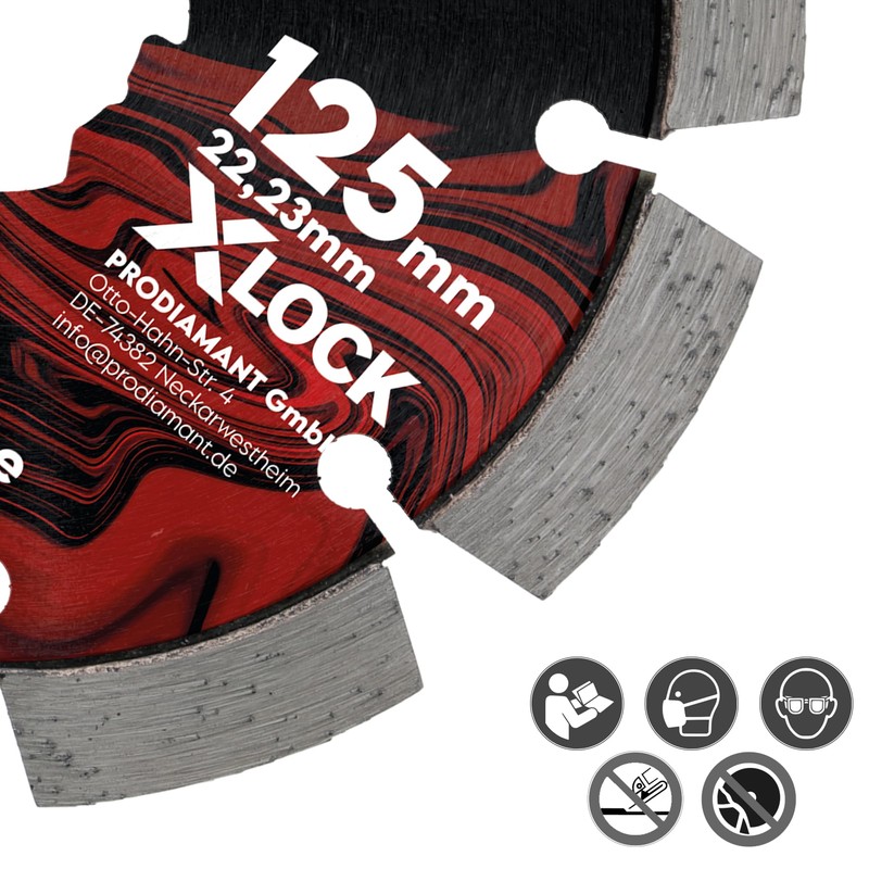 PRODIAMANT Diamond Cutting Disc X-Lock 125 mm Universal - Segmented