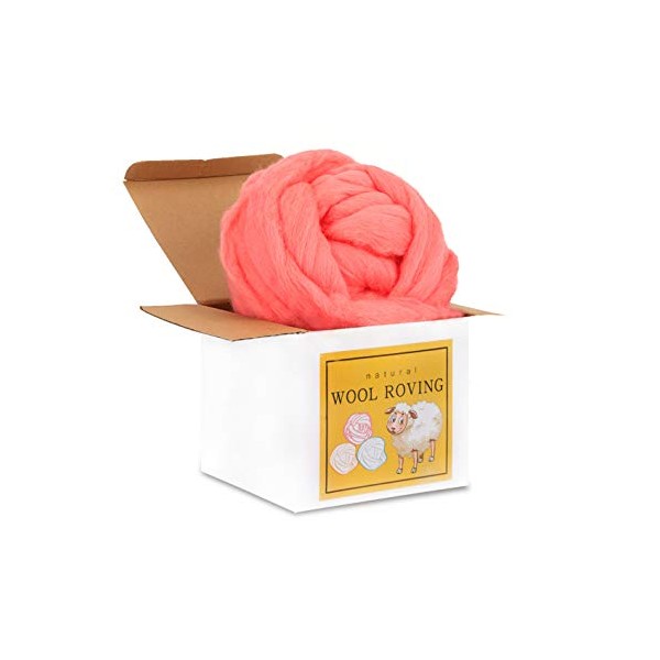 Wool Roving Bulk - 8.82oz Super Wool Chunky Yarn, Wool