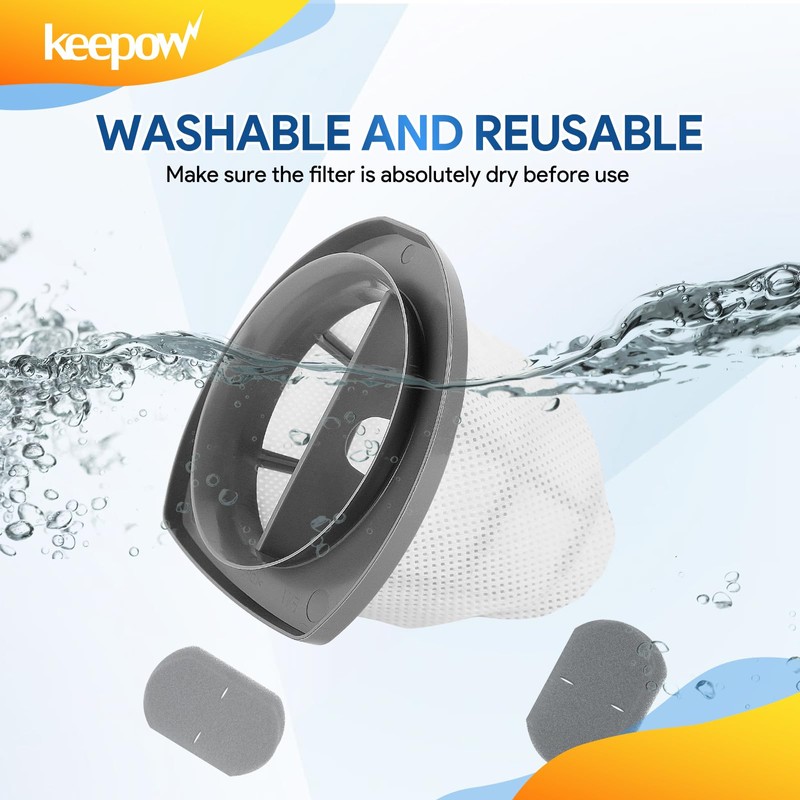 KEEPOW 2033 Vacuum Filter Set Compatible with Bissell Featherweight Stick
