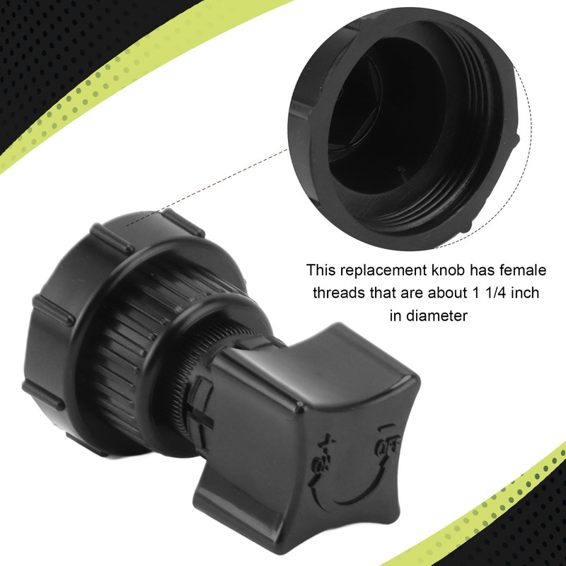 Plastic Air Compressor Regulator Valve Knob Replacement with Female Thread
