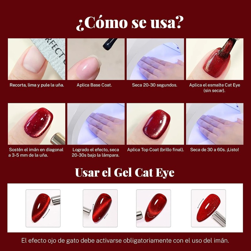 CHERIMOYA Kit de 6 Esmaltes de Uñas en Gel Ojo