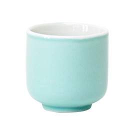 Naumukuma-chan Workshop Teacup Tea Ceremony, 1.6 Inches, Celadon, Plain, Porceladon, Width 2.0 x Height 2.1 inches (5.3 cm), Celadon Plain