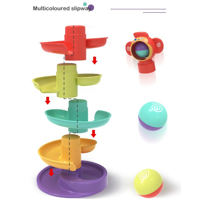 Children's And Babies' Educational Track Rolling Ball Sliding Ball Tower