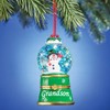 Collections Etc Children and Grandchildren Snow Globe Trinket Ornaments