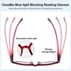 CessBlu 10 Pack Colorful Blue Light Blocking Reading Glasses for