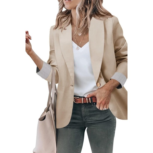 Genhoo Womens Blazers for Work Professional Soild Office Blazers &
