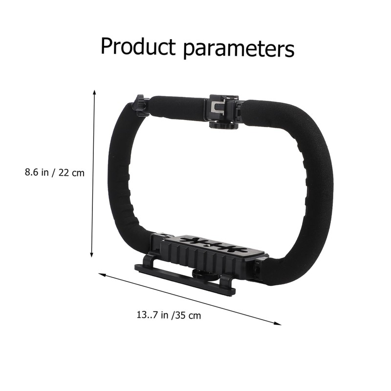 Tofficu Foldable Handheld Camera Stabilizer with Slip Base Rig for