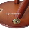 Solid Wood Step Stool Plant Stand Round Footrest 10 inch