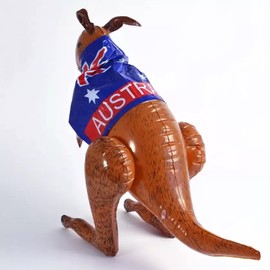 HiFEN® Inflatable Kangaroo with Australian Flag Design – 70cm Giant Aussie Party Decoration & Fun Toy