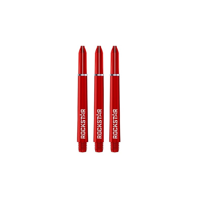 WINMAU Joe Cullen Rockstar Red Medium Dart Shafts (Stems) -